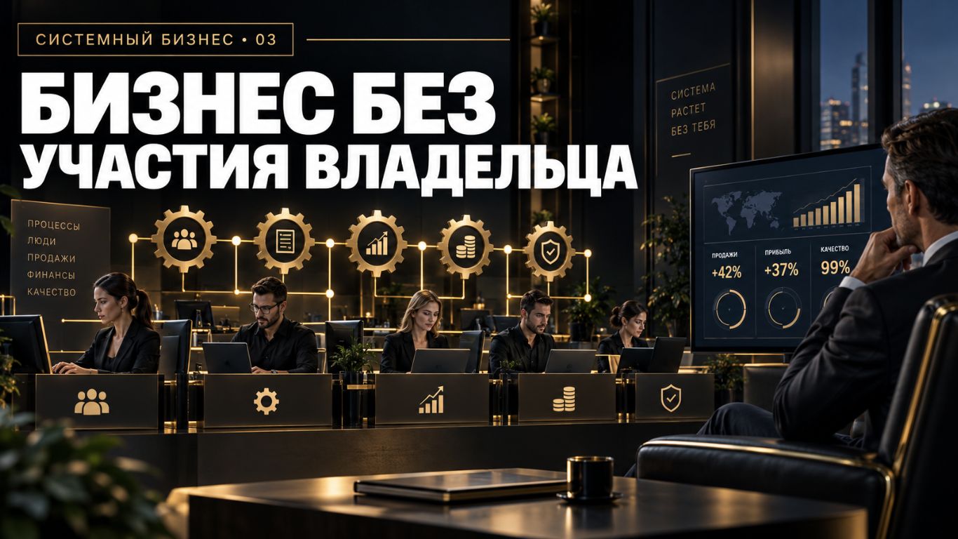 Как построить бизнес, который не зависит от владельца