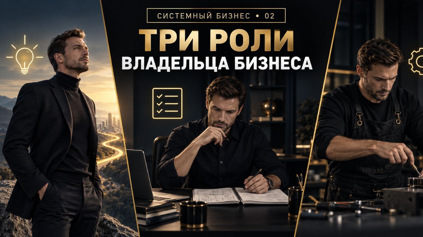 Три роли владельца: предприниматель, менеджер и специалист